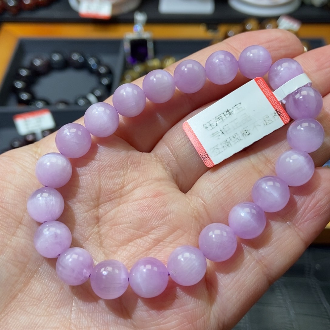 锂辉石紫璃辉手链9未镶嵌