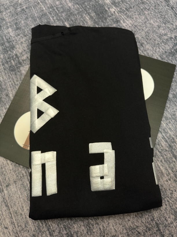 【阿乐】24SS银胶带圆领短袖T恤