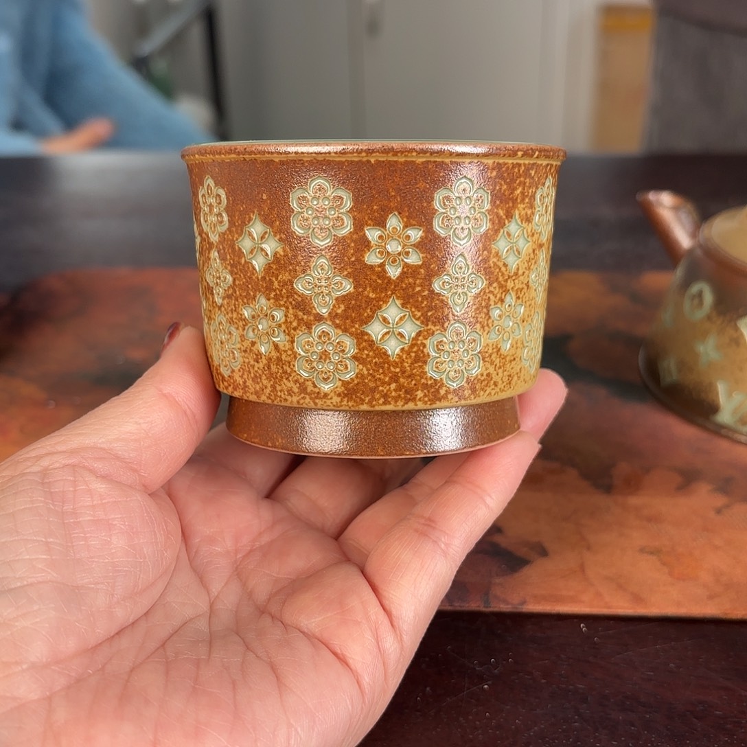 龙泉云间青瓷小米茶器