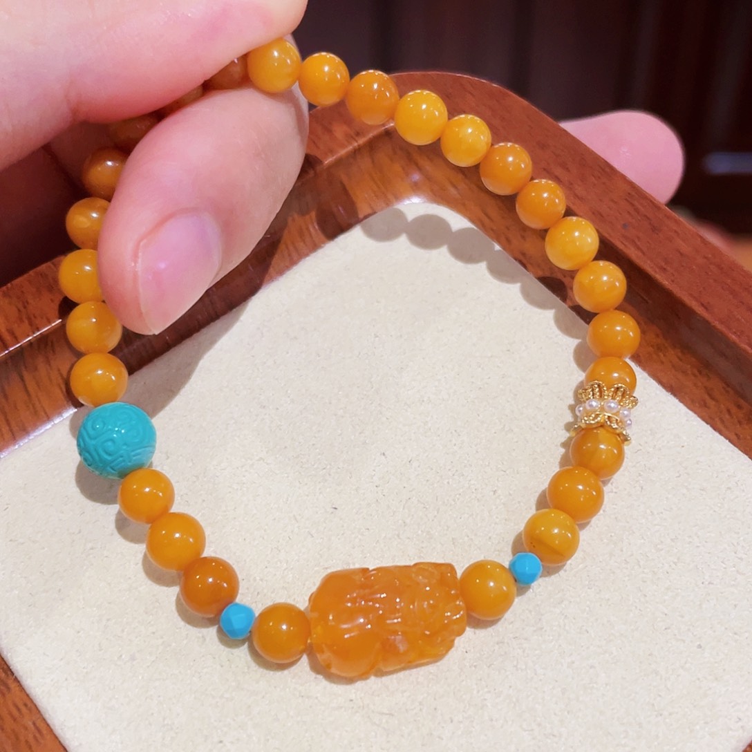 蜜蜡手链未镶嵌手串