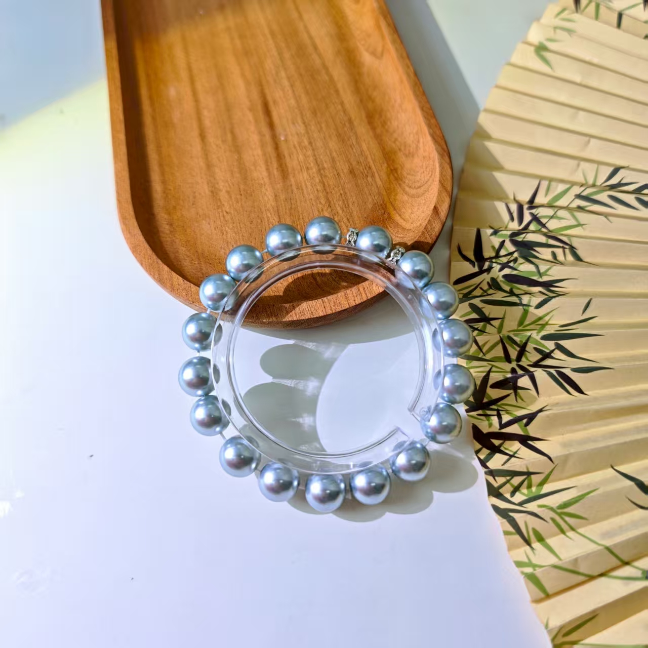 非金属仿珍珠手链 正圆无暇贝珠手串-bz115