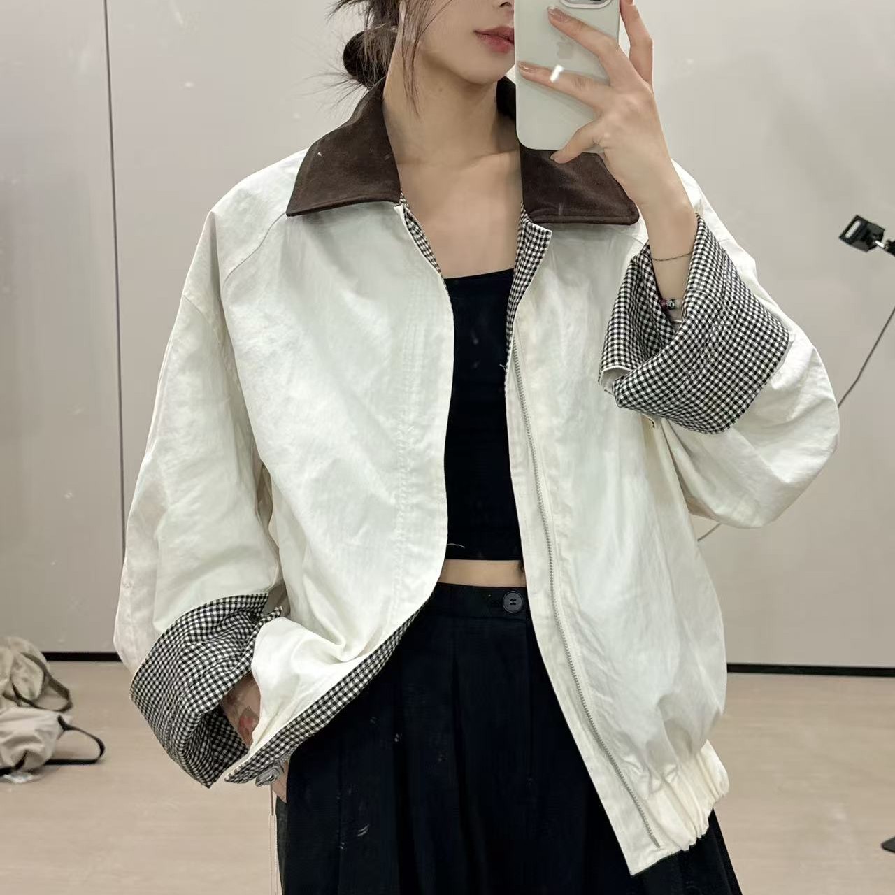 【WooKong精选】双面穿女秋季大女主风短外套秋季韩版短款