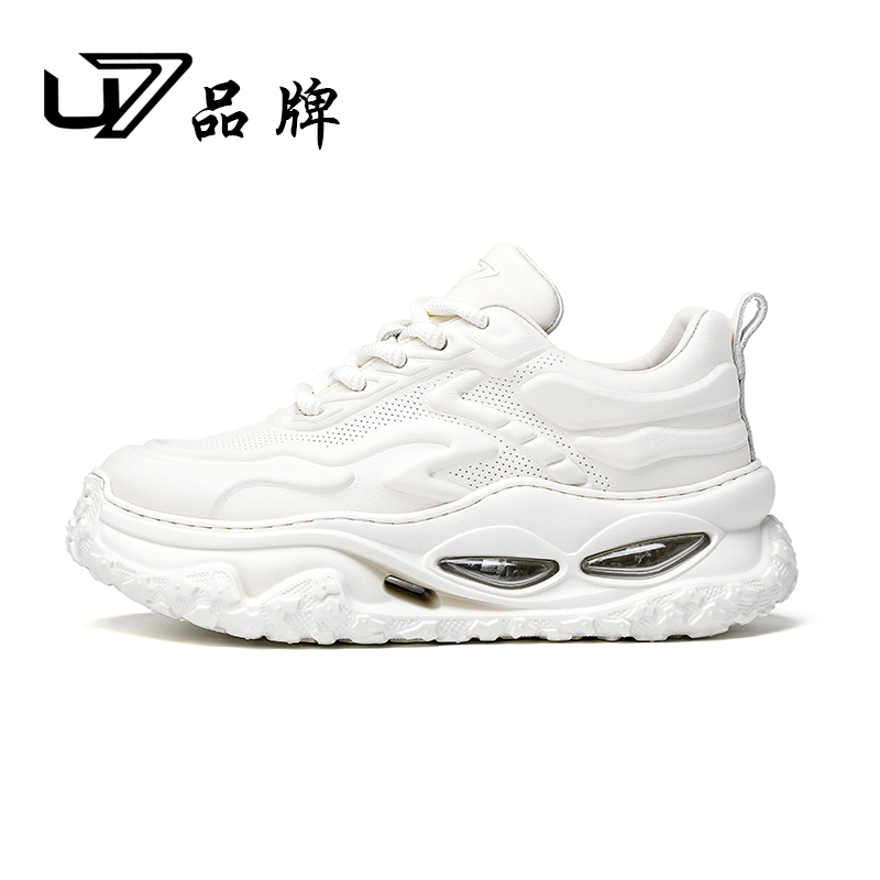 U7品牌男鞋  有单鞋 有棉鞋 厚底减震气垫休闲运动鞋