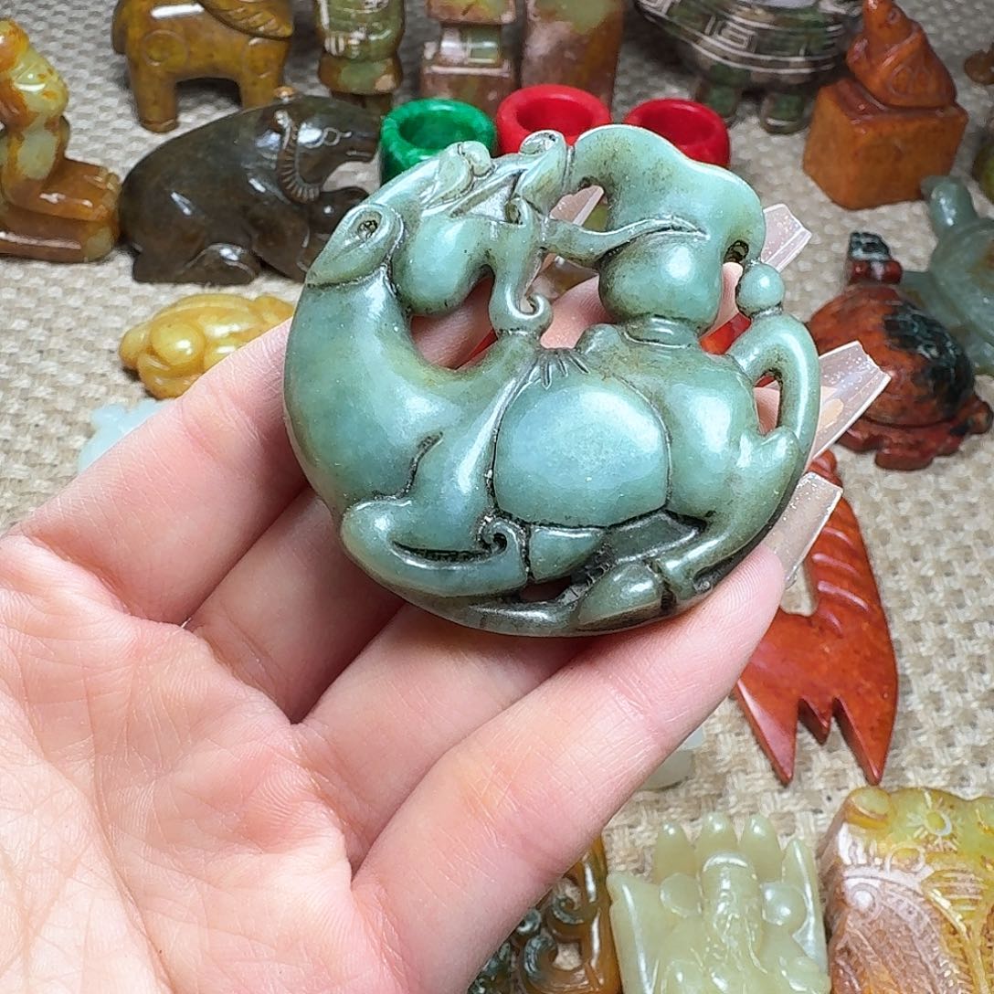 白玉菩提吊坠挂件