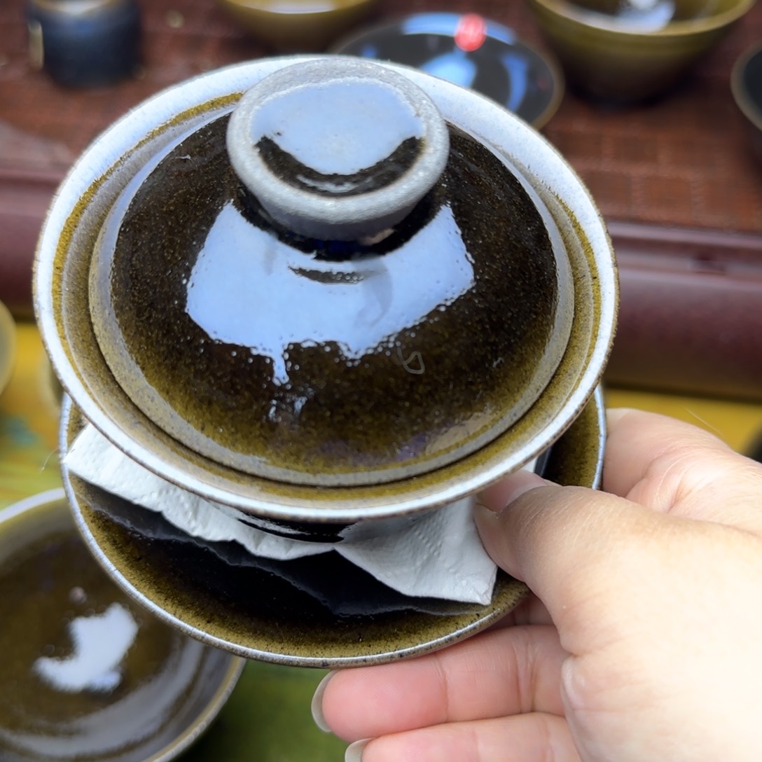 宸***烟茶盏天御九龍柴烧建盏盖碗