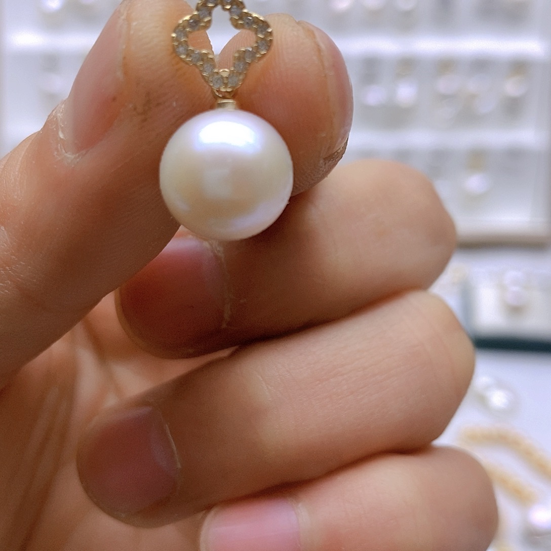 淡水珍珠颈饰银S925镶嵌