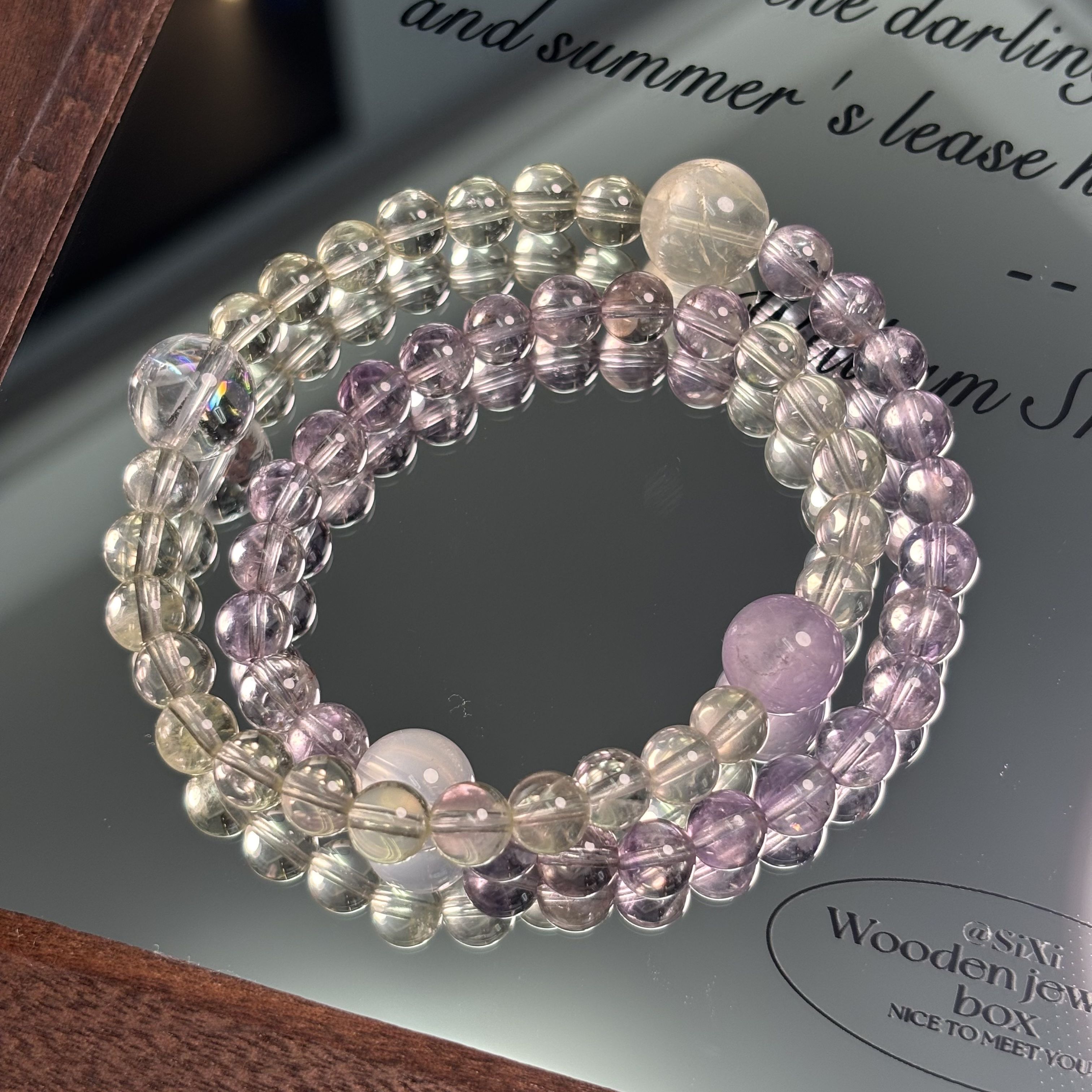 【晶灵 紫辉落腕】紫水晶手串天然水晶高级定制多样性发一