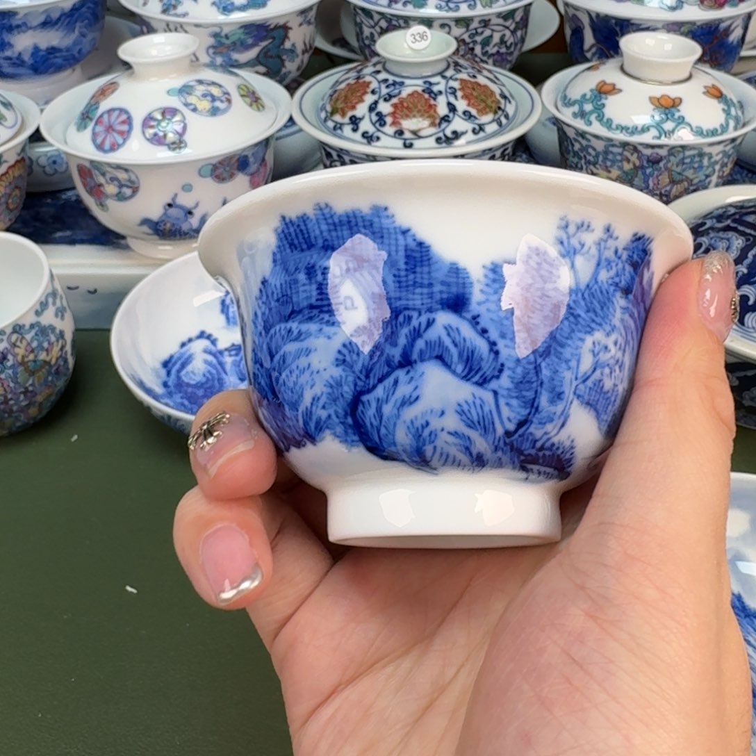 杯景德镇纯手工手绘茶具360
