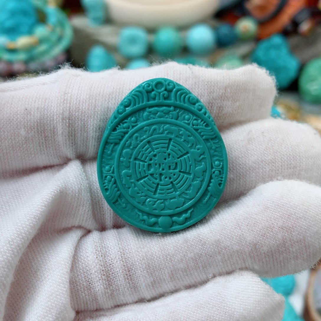 绿松石未镶嵌珠宝半成品