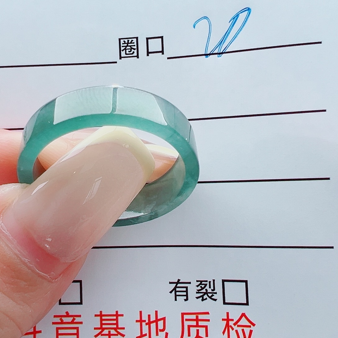 未镶嵌戒指翡翠戒圈