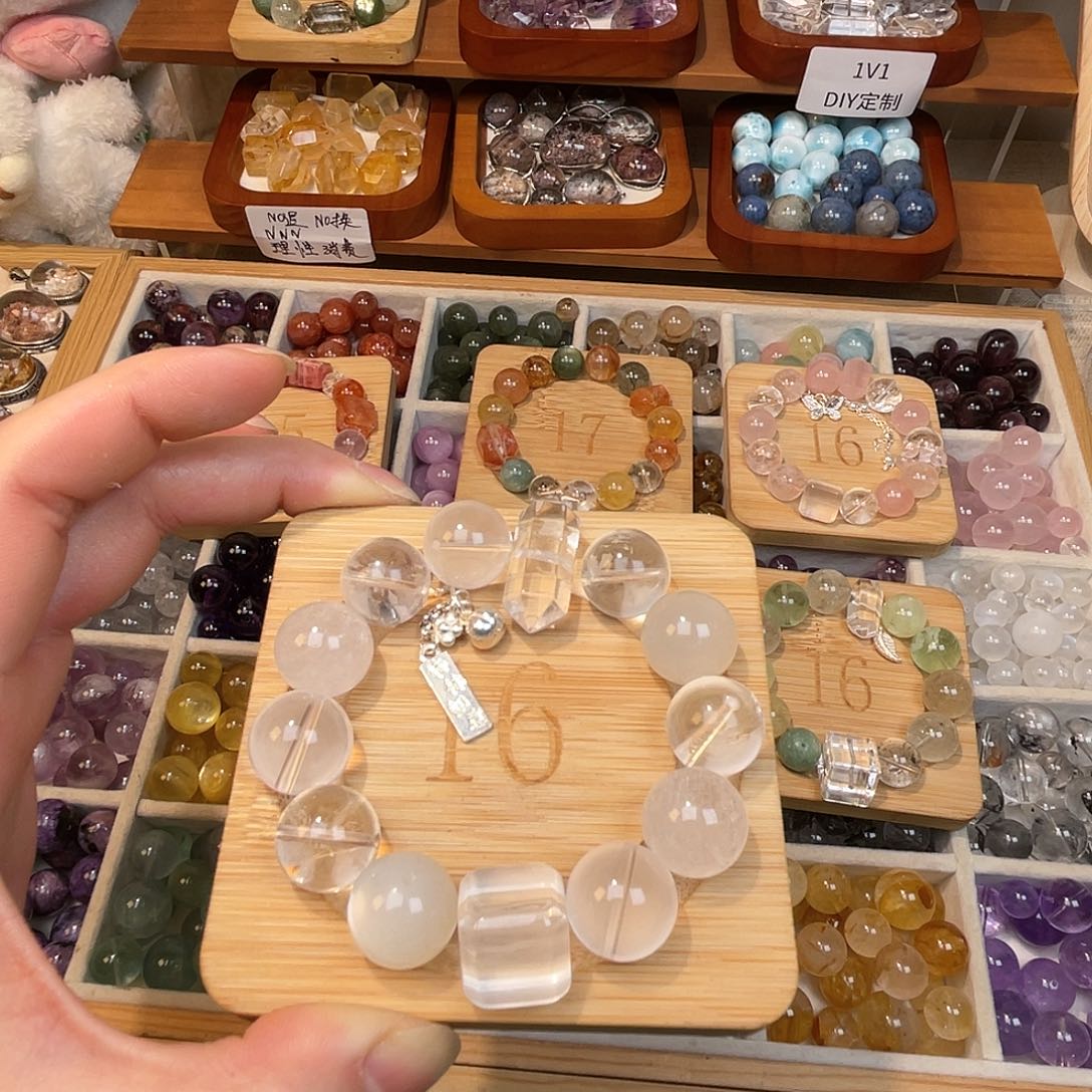 烟晶手链合金小****麻