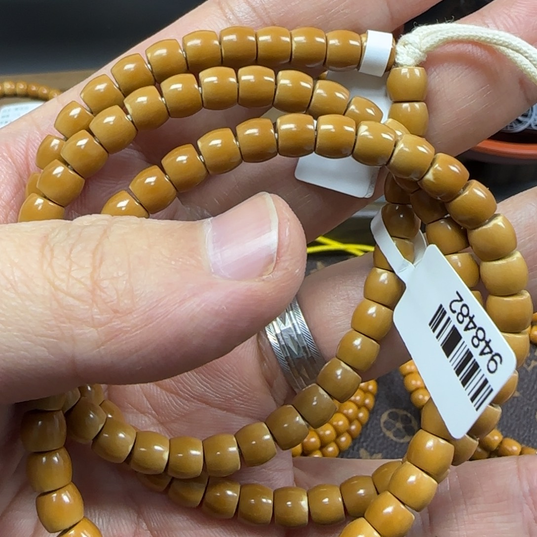 橄榄核吊坠6.4老挝核尖直切三花面无白