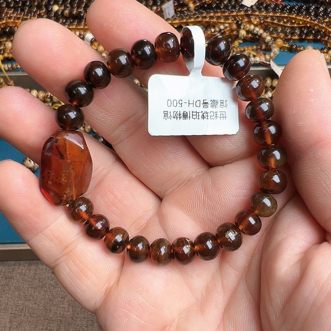 琥珀手链未镶嵌DH-500抚顺