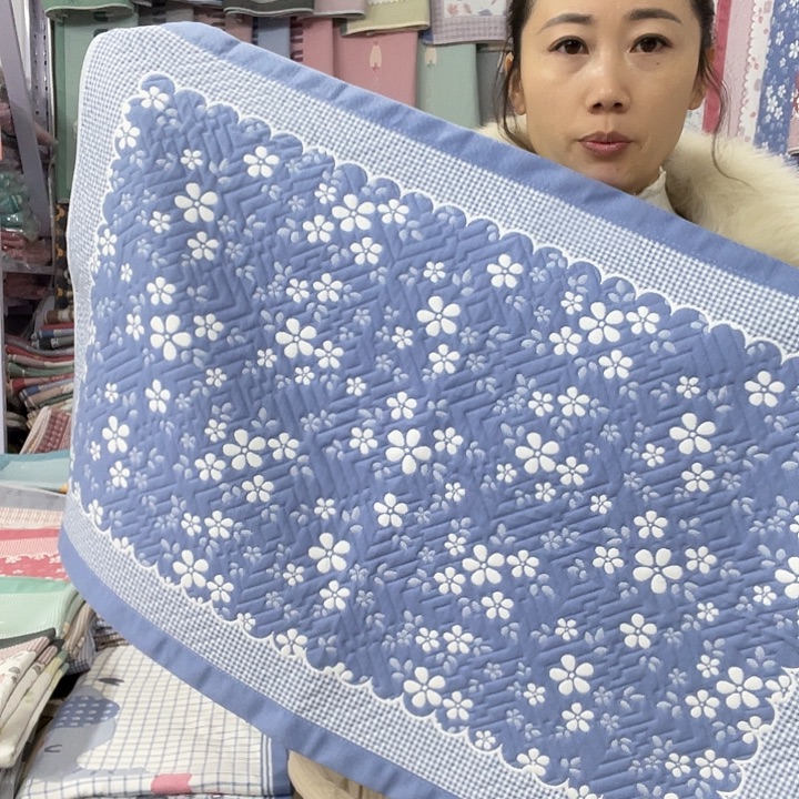 棉特价促销蓝色雪花