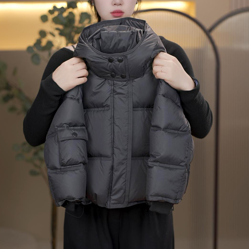 童装鸭绒羽绒服2024新款冬季女孩儿童面包服男童加厚棉衣外套潮