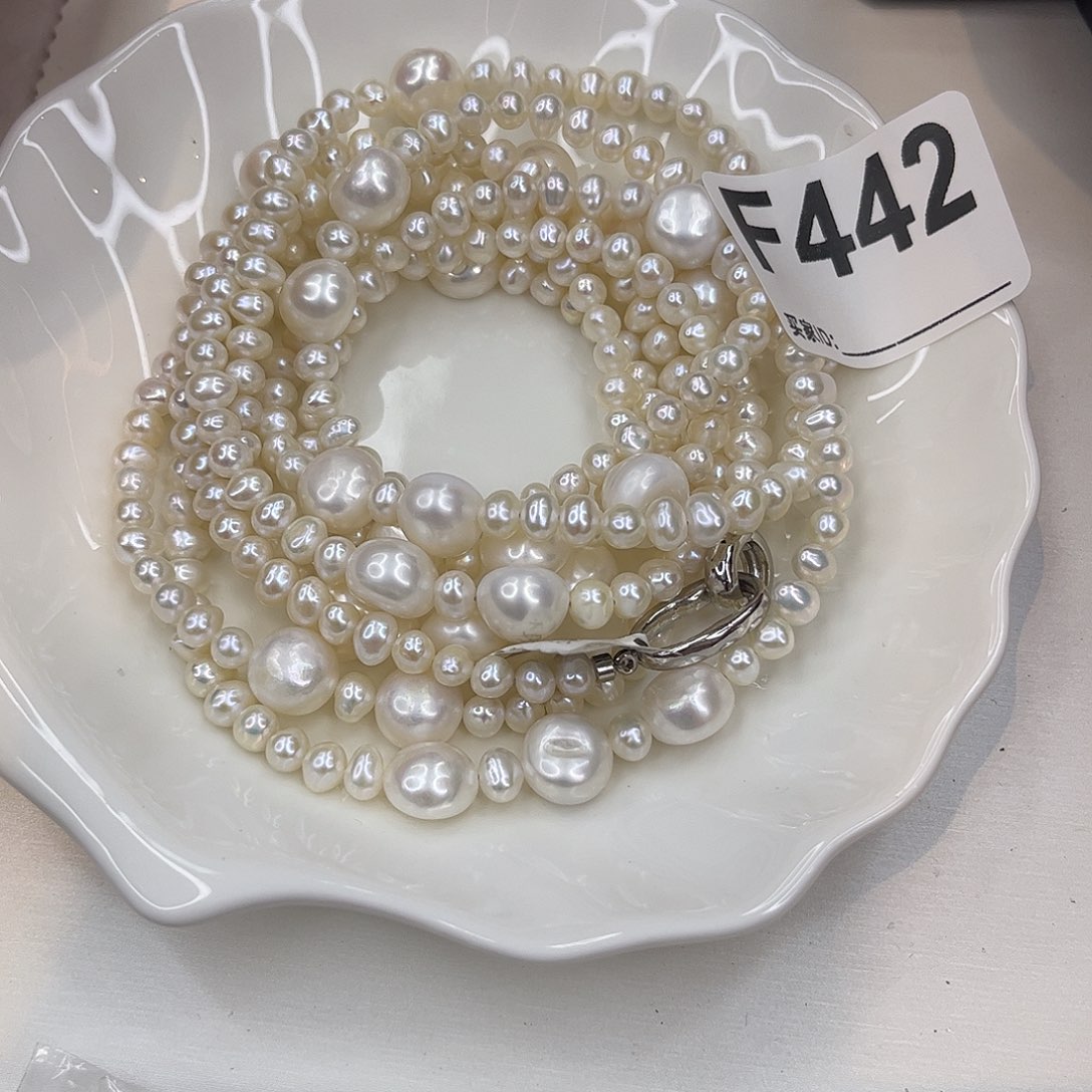 颈饰合金淡水珍珠