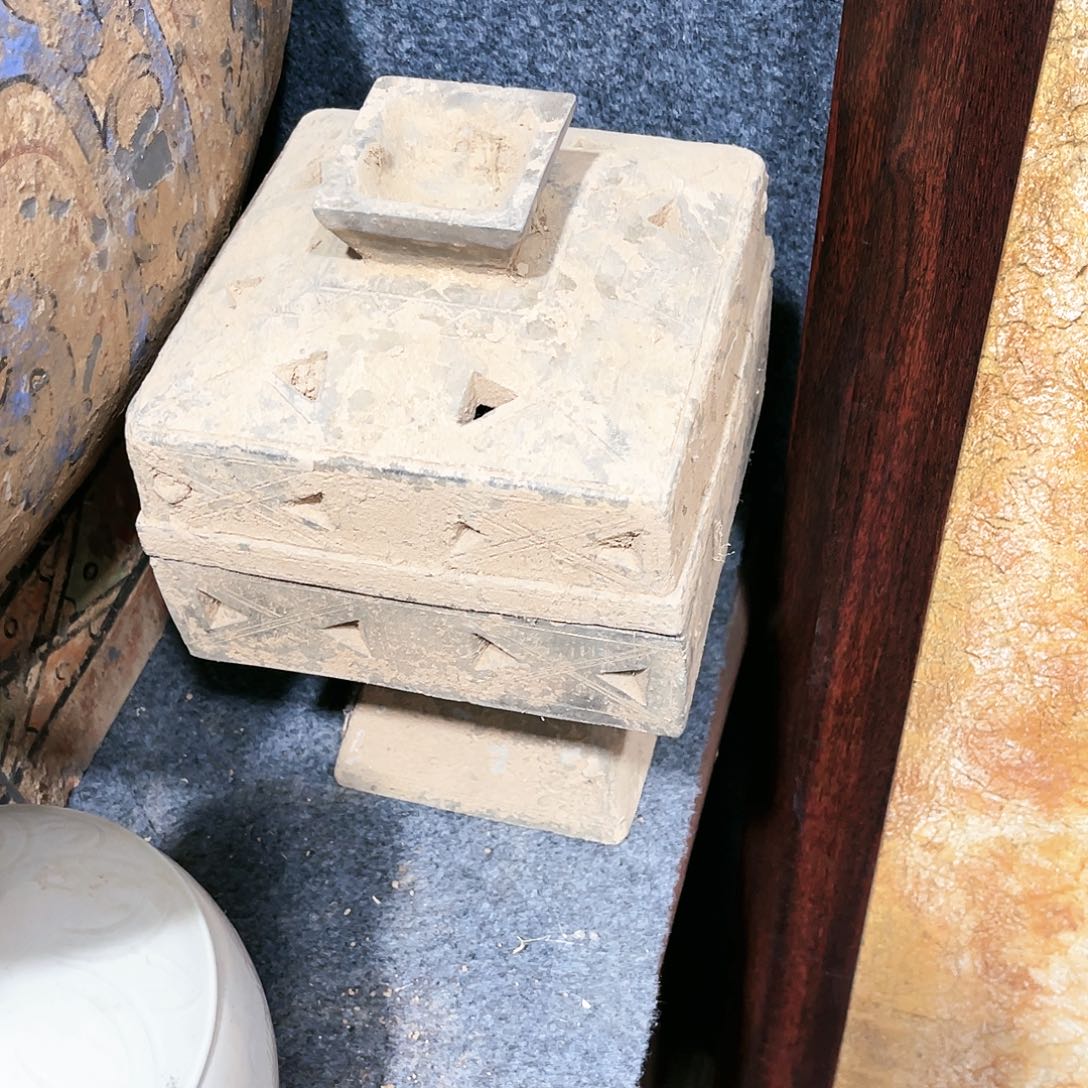 瓦当摆件摆件茶桌茶台陶瓷玩*