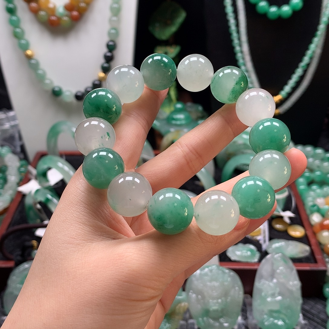 石英质玉未镶嵌手串卡16