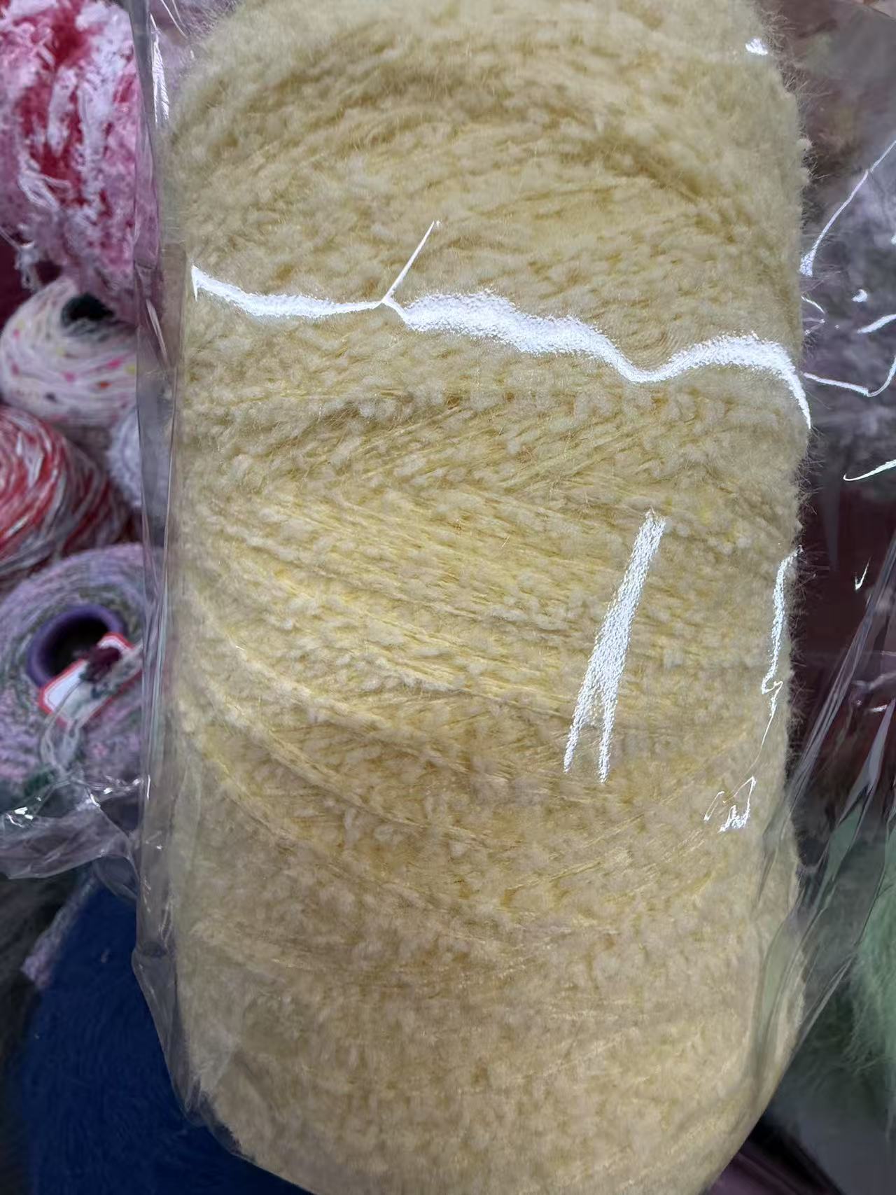 手工编织 手混线 特色花包 