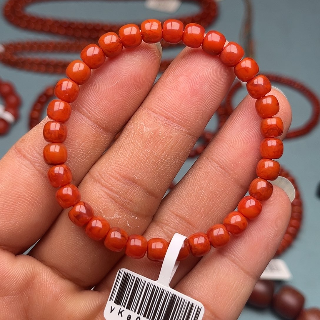 南红玛瑙未镶嵌手链精工老型卡6