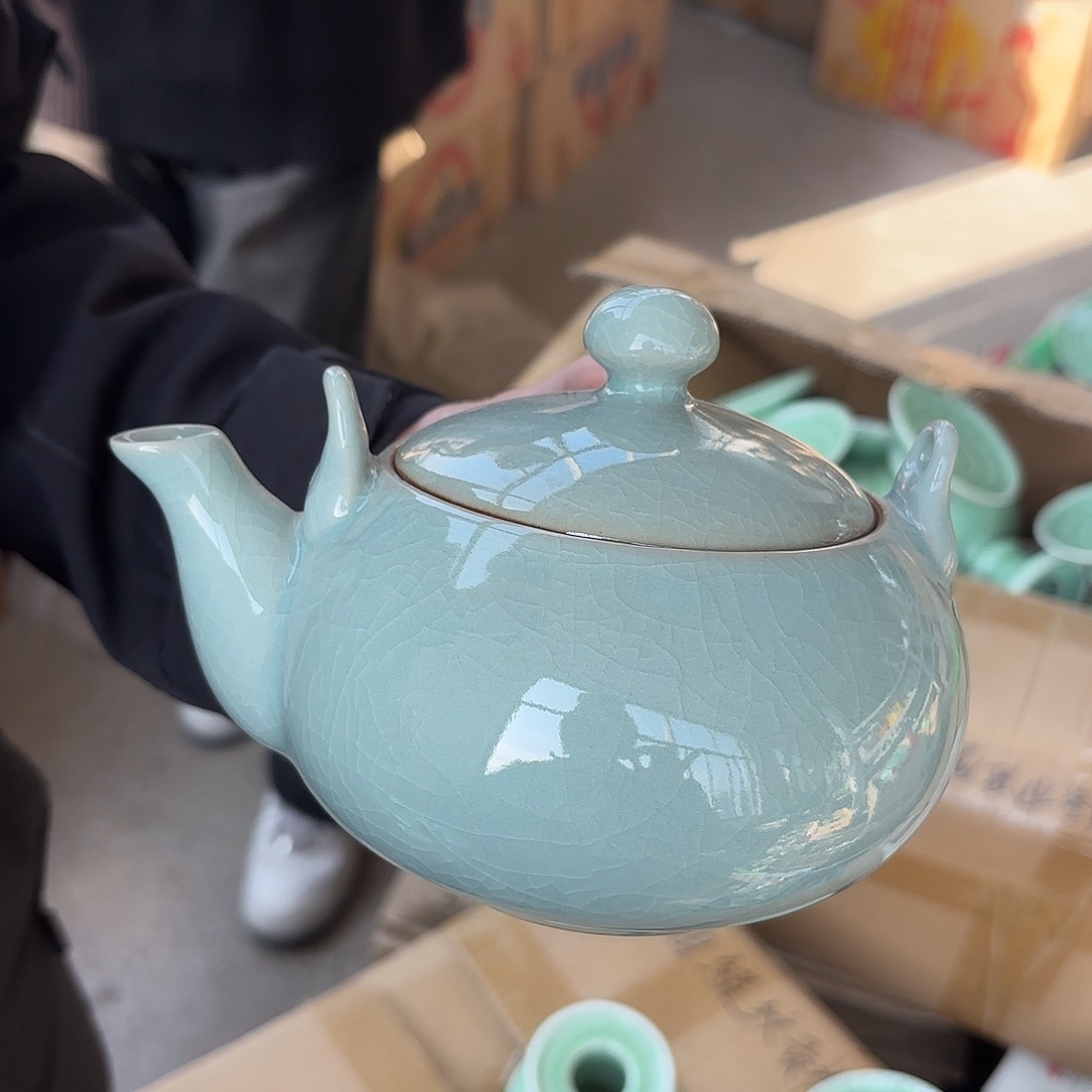 龙泉云间青瓷小米茶器