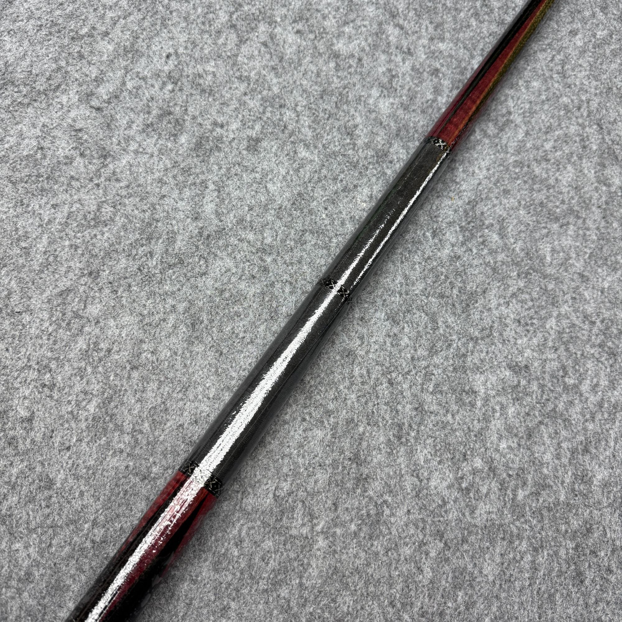 福杆手工杆上六插紫芯木
