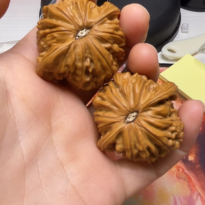 把件文玩核桃磨盘练手对儿