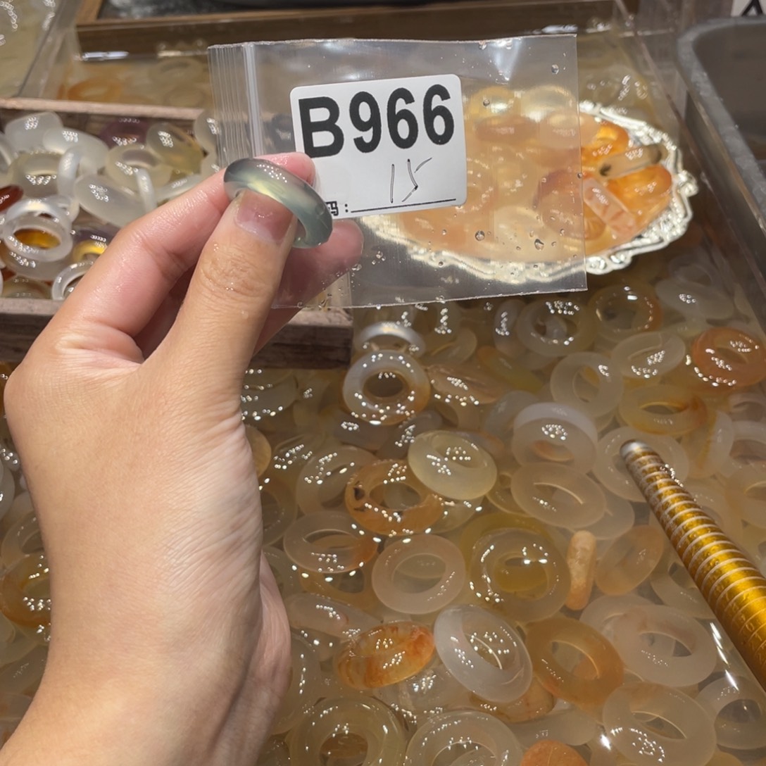 玛瑙/玉髓未镶嵌戒指966