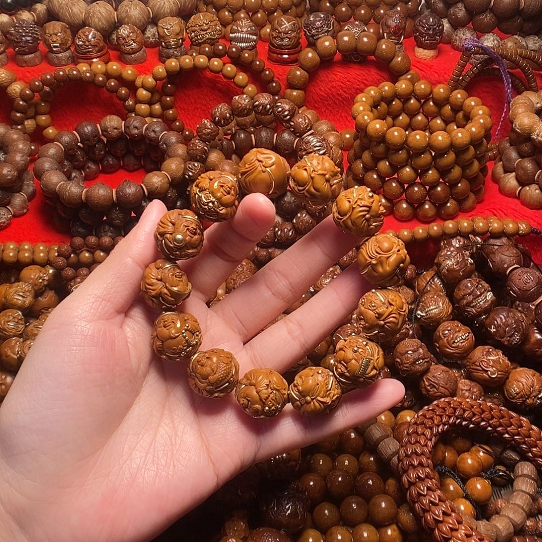 梦***仙紫金鼠手串紫金鼠文玩