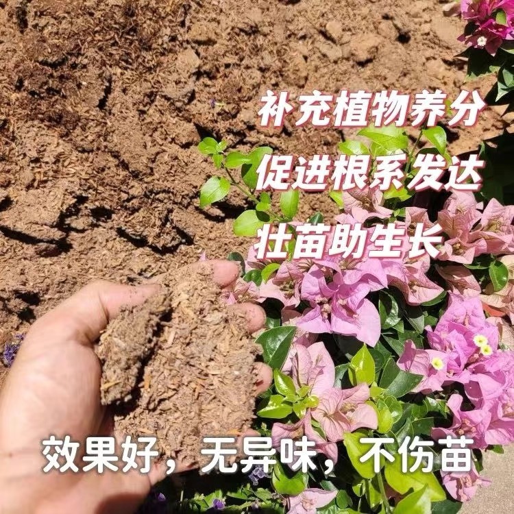 鸭粪稻壳肥发酵有机肥熟透保湿追肥花卉三角梅通用费缓释肥无味道