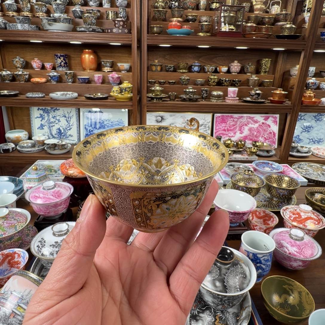 错金银珐琅彩内外满工主人杯