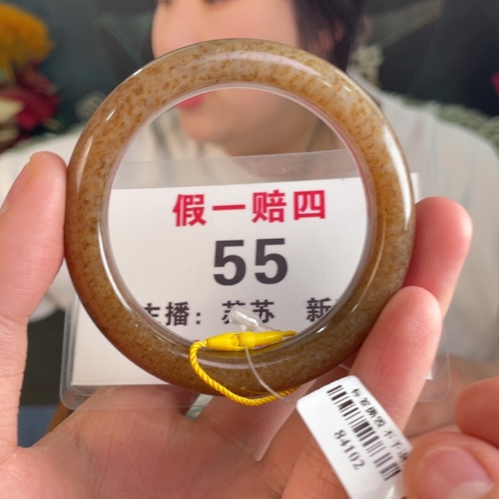 和田玉手镯未镶嵌55