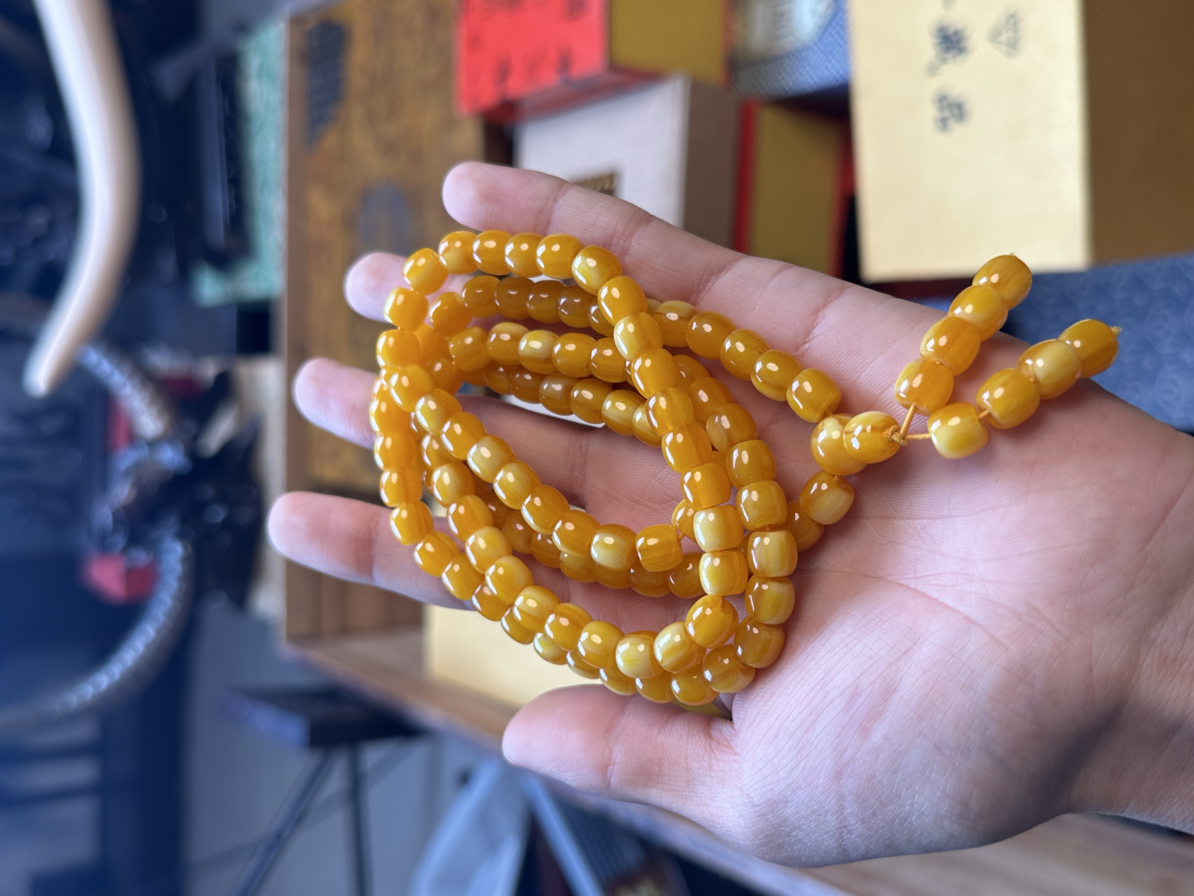 【闪购商品】天然原矿鸡油黄手链