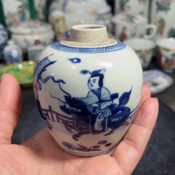 紫砂茶叶罐青花8888888888