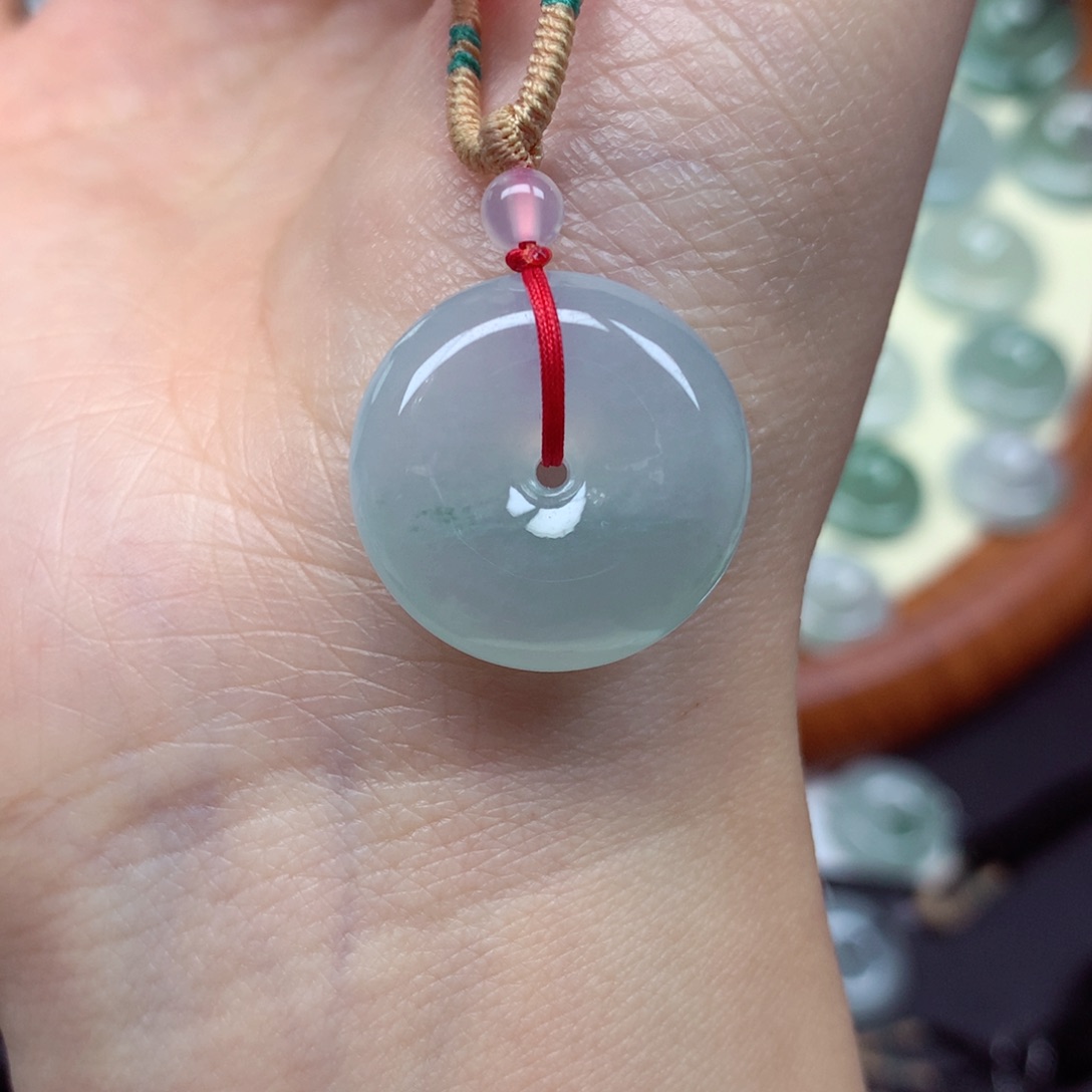 翡翠未镶嵌颈饰吊坠20.5/6.5mm