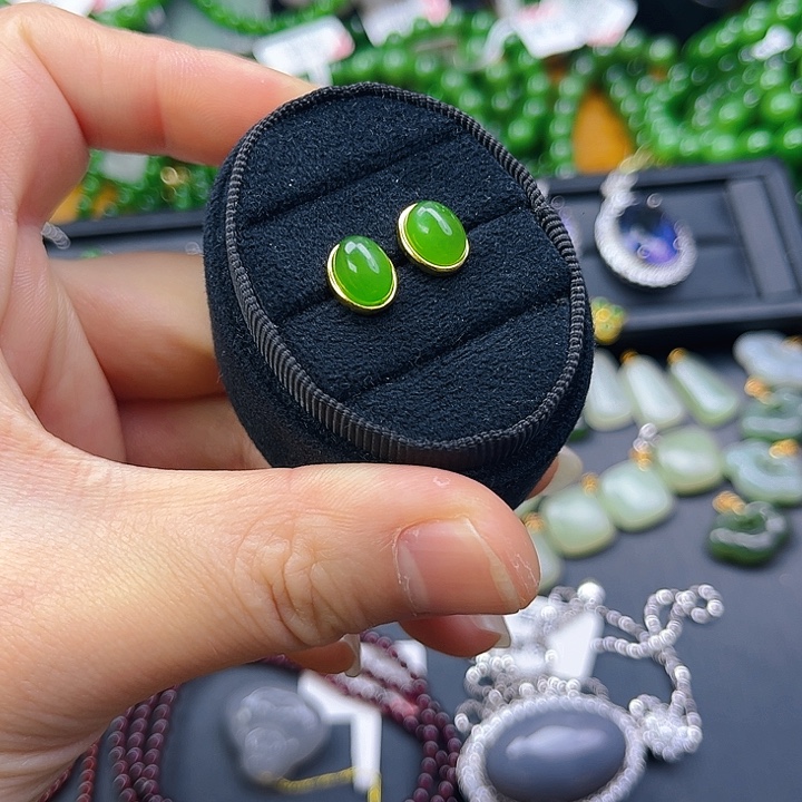 和田玉银S925镶嵌颈饰