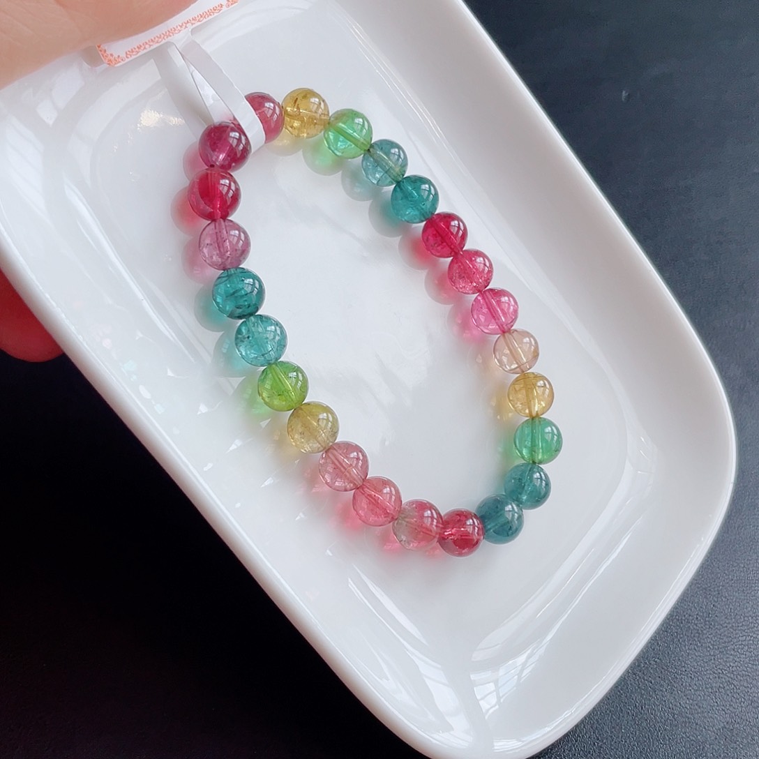 手链未镶嵌碧玺7.8mm左右