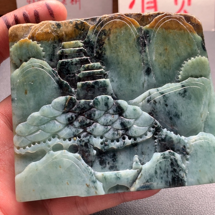 翡翠未镶嵌颈饰保真天然a货翡翠