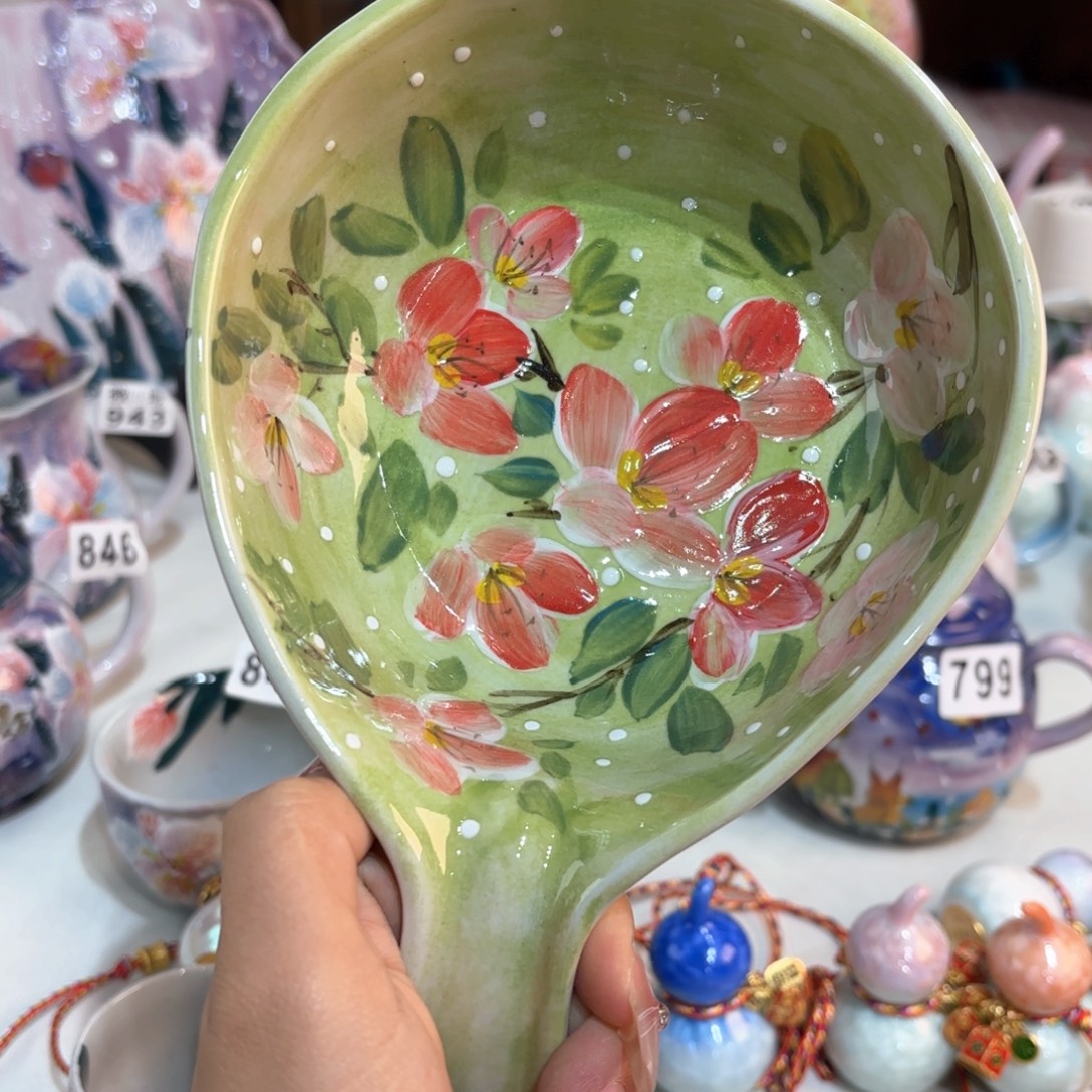 景德镇手绘高温釉下彩陶瓷茶具
