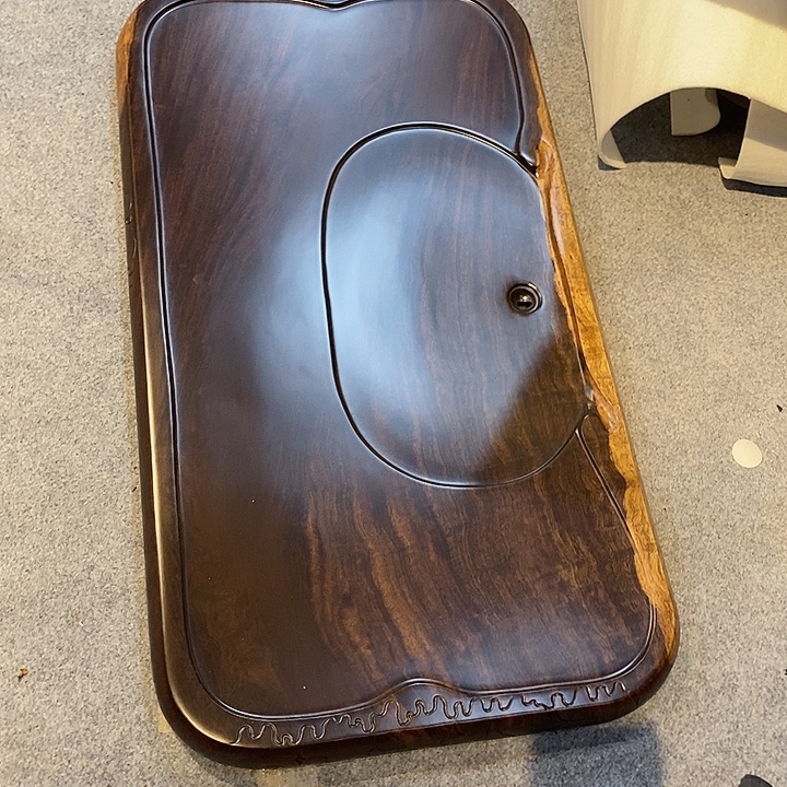 木罗*学黑檀实木茶盘