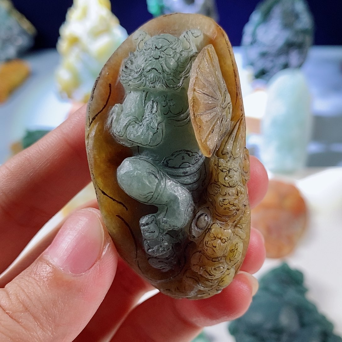 未镶嵌定制翡翠天然a货翡翠特色钟馗