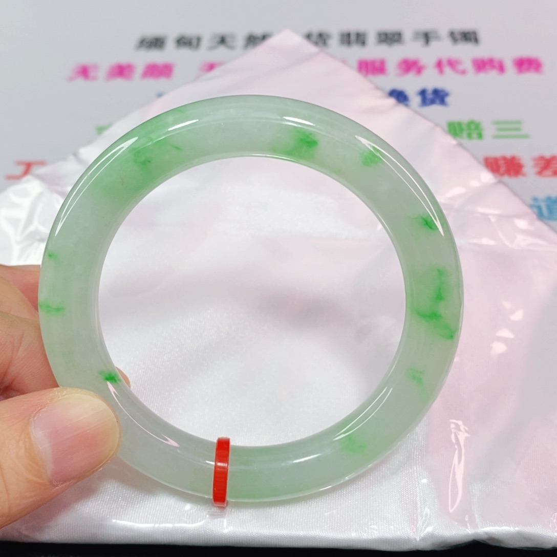 未镶嵌手镯翡翠54圈口圆条-新货力推