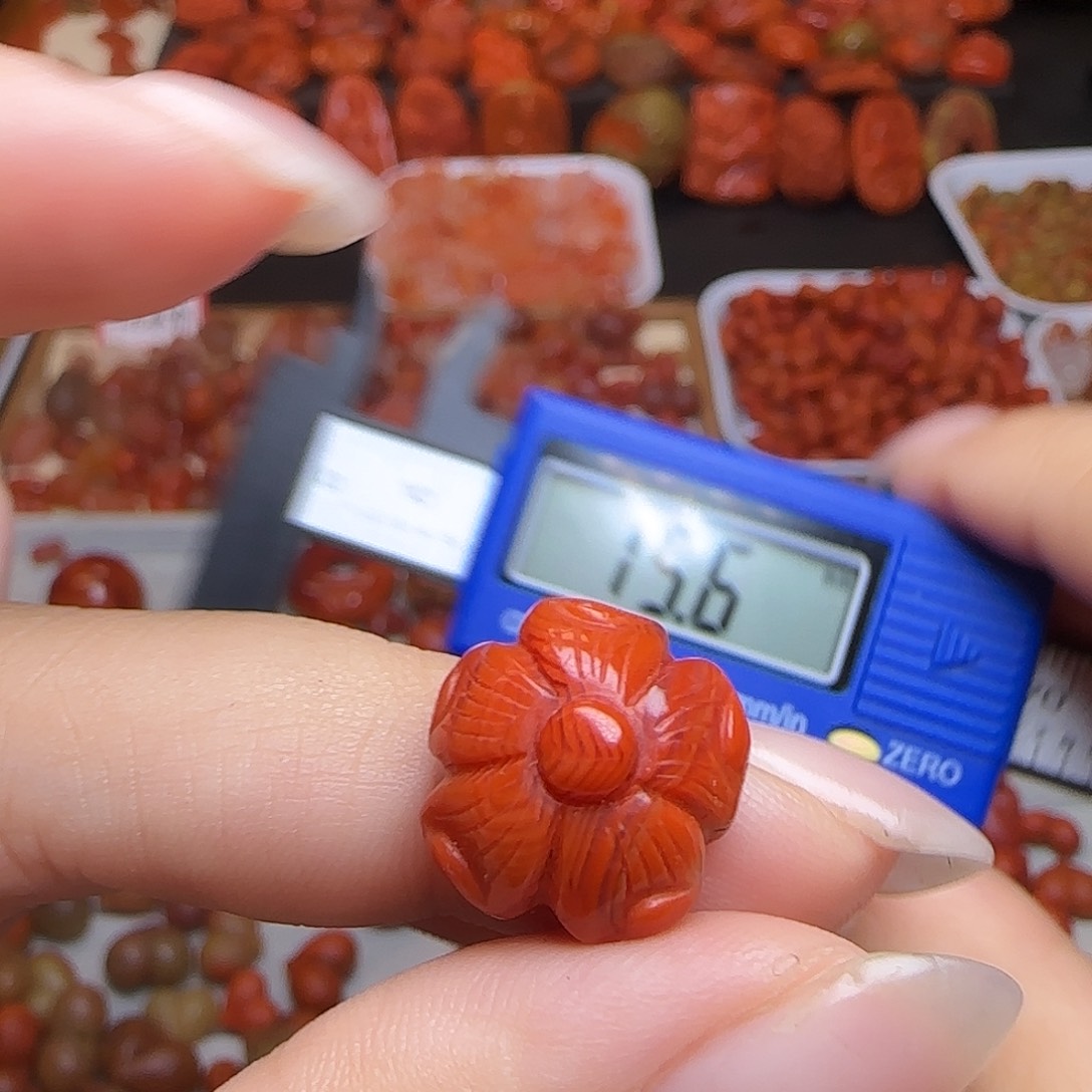 南红玛瑙未镶嵌吊坠(不含链)