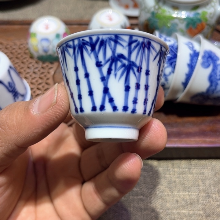 纯手绘精品盖碗杯