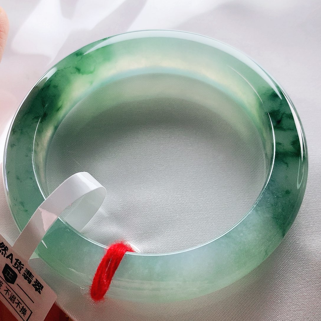 未镶嵌手镯翡翠55圈