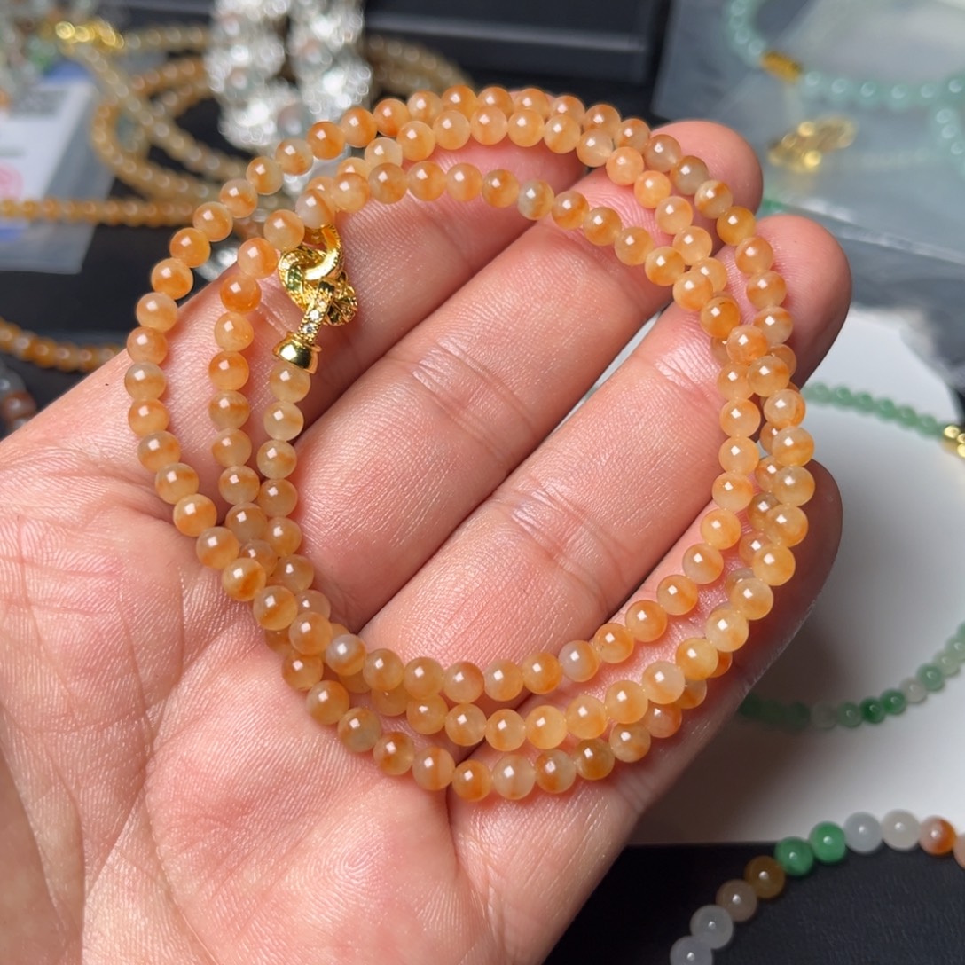 定制翡翠未镶嵌天然翡翠手串定制抛光