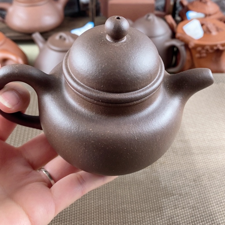 紫砂茶壶大水潭天青泥