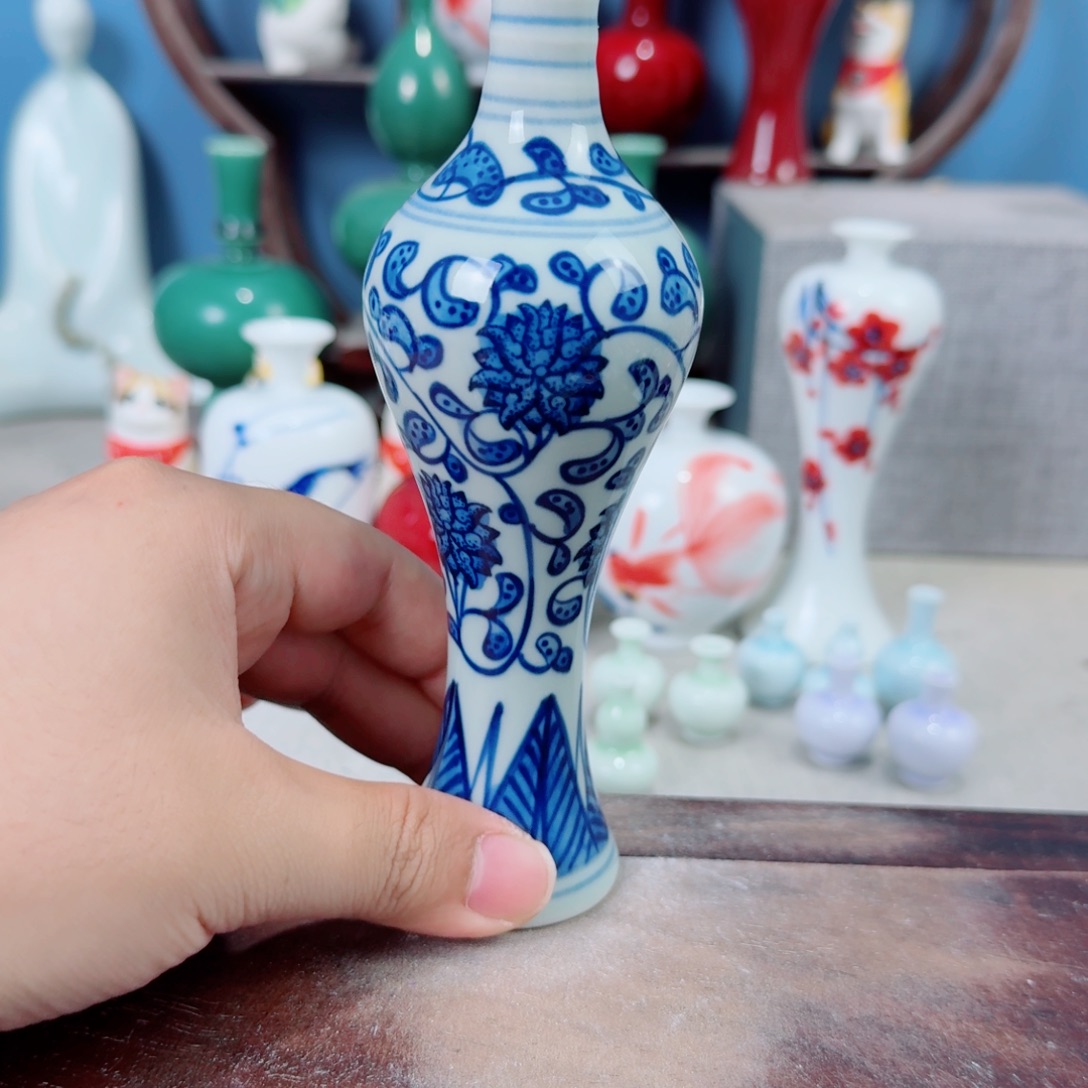 陶瓷手工小花器摆件