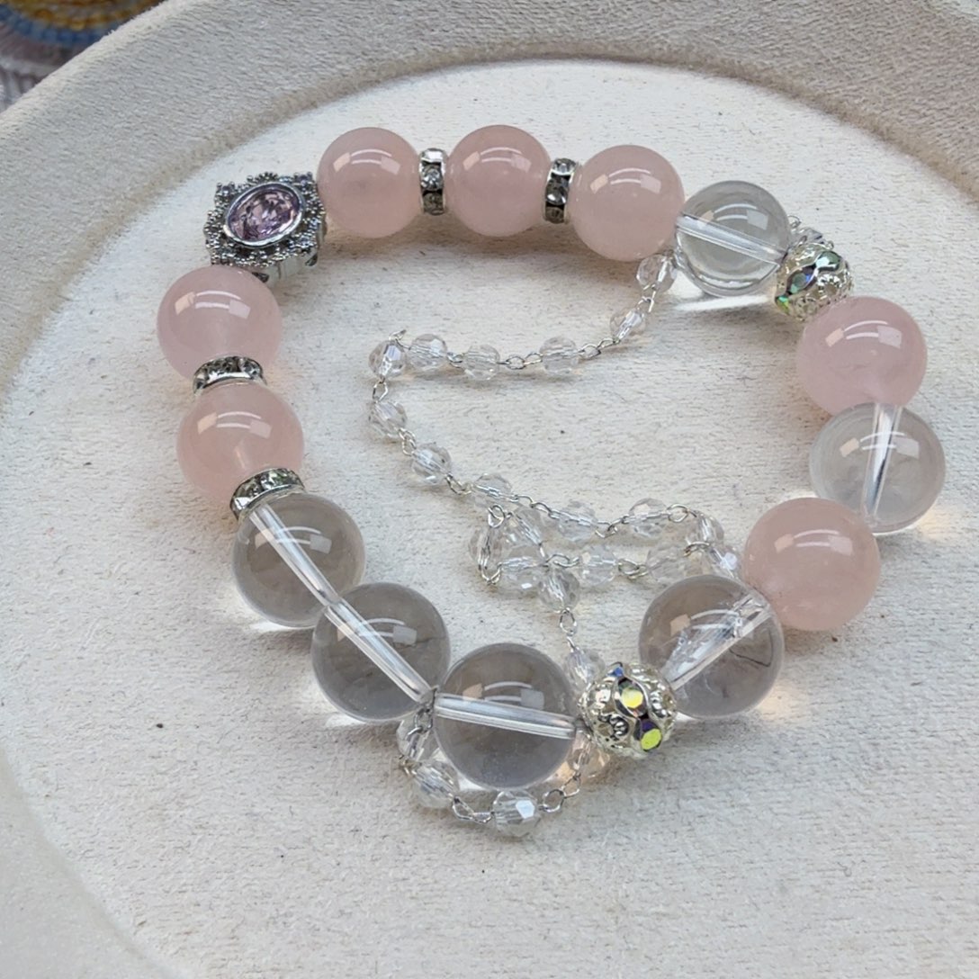 水晶手链银S925镶嵌