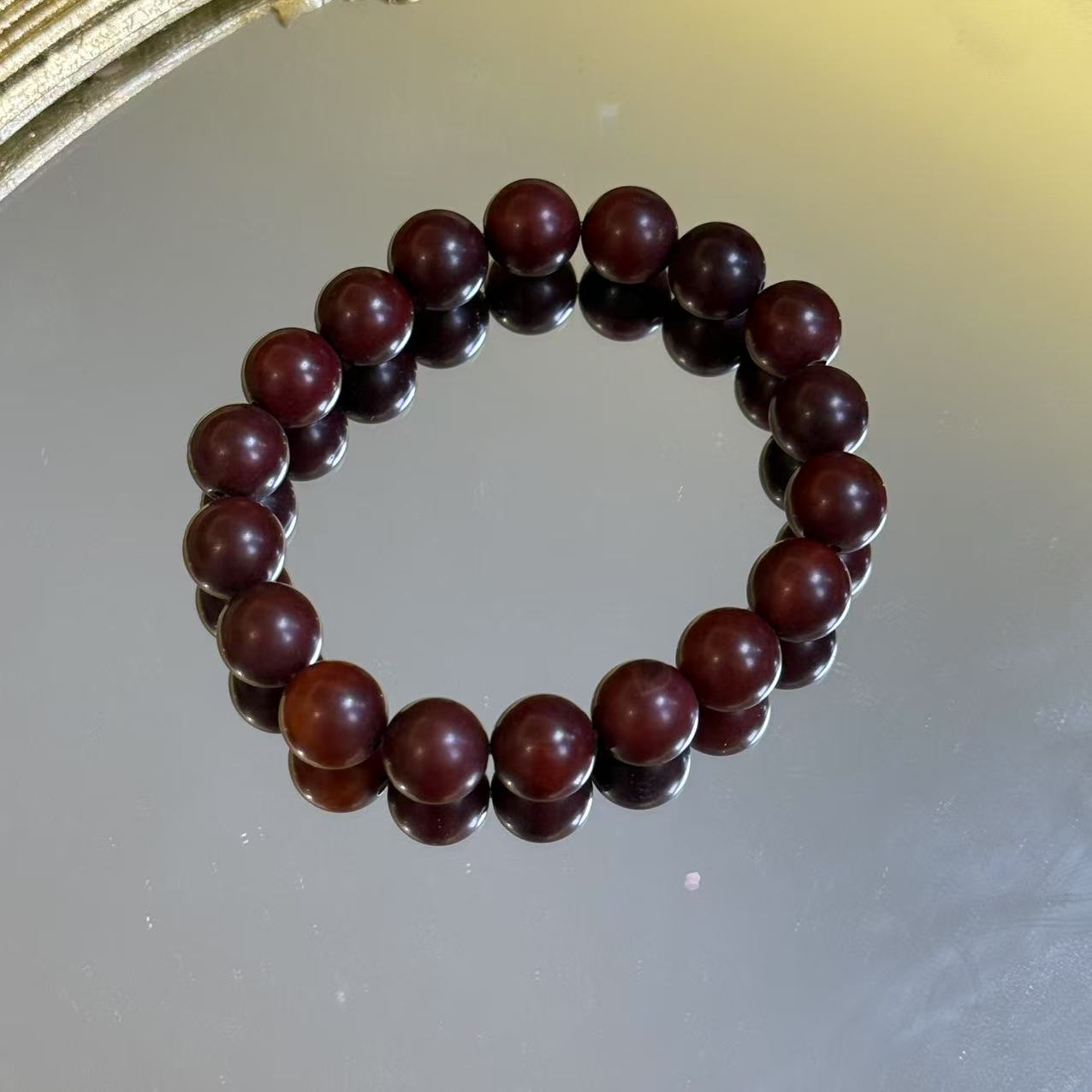 合金手链 LZ3840-2 10mm深色老珠子瑙瑙手串